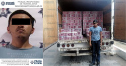 Detienen a hombre que no pudo acreditar la posesión de 452 charolas de cerveza