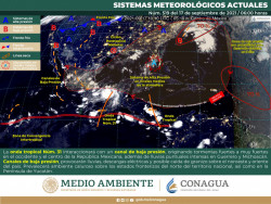 Continúa el pronóstico de precipitaciones para el fin de semana debido a canales de baja presión