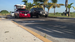 Bache casi invisible en la Av. Dr. Carlos Canseco