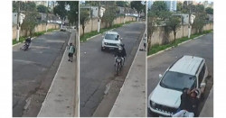 ¿Bien o mal? Automovilista atropella a motociclistas que asaltaban a peatones (video)