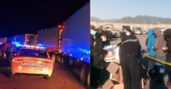 Interceptan tres tráileres en Tamaulipas que transportaban 652 migrantes hacinados