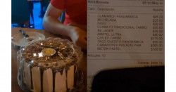 Van a restaurante y les cobran 100 pesos por guardar un pastel de cumpleaños (viral)