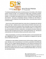 Será Pueblo Yaqui sede del quinto Festival Cultural “Granos de Trigo”