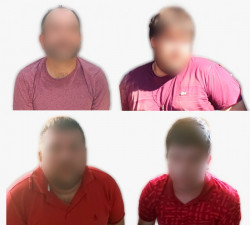 Detienen a cuatro con cristal y autos robados