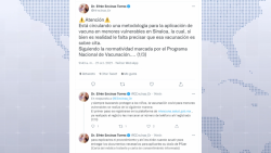 Aclaran proceso para registro de menores de edad en vacuna anticovid