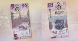Este es el nuevo billete de 50 pesos inspirado en Tenochtitlan y el ajolote