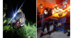 Resbala tendiendo ropa, cae a barranco de 25 metros y se salva por los arbustos