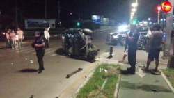Volcadura sobre la Rafael Buelna, deja daños materiales y un lesionado.
