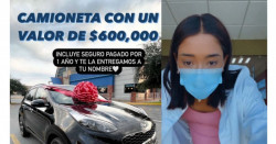 Influencer rifa una camioneta y le llueven críticas porque se la ganó su madre