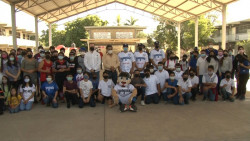 Llega el Club Yaquis y sus deportistas a las escuelas, la primera en visitar fue la General 1