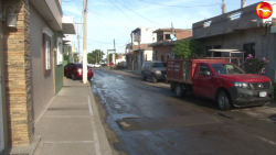 Aguas Negras recorren calles de la colonia 20 de noviembre