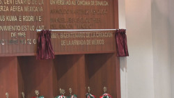 La Armada de México en el muro de honor del Congreso de Sinaloa