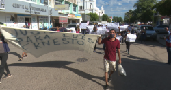 Marchan por justicia por Luis Ernesto, motociclista arrollado supuestamente por elementos de la Guardia Nacional