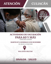 Este martes inicia refuerzo de vacuna Covid para adultos mayores