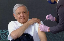 AMLO da banderazo de inicio para aplicación tercera dosis anticovid