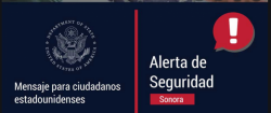 Alerta EU para que sus ciudadanos no viajen  a Sinaloa