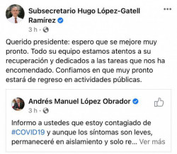 Tras el anuncio de Covid positivo en AMLO, hasta sus rivales políticos le extendieron la pronta recuperación