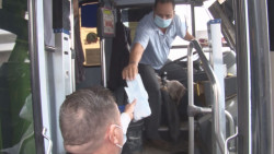 Verifican que choferes de camiones cumplan con medidas sanitarias