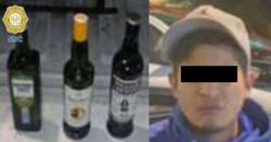 Detienen a joven de 18 por robar whisky con pistola de plástico