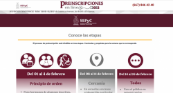 Se abren preinscipciones en educación pública en Sinaloa, terminan el 16 de febrero
