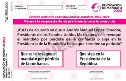 Debería de ser una respuesta sencilla dice AMLO ante la pregunta de revocación de mandato