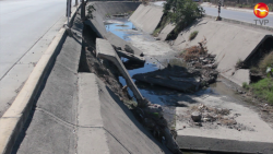 Losas de un canal comienzan a deteriorarse