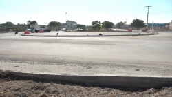 Rectifican la glorieta en Av. Atlántico y Oscar Pérez Escobosa
