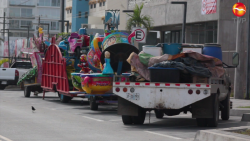 Se instalan juegos mecánicos por Feria del Carnaval