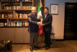 Visita el embajador de Japón al Gobernador del Estado de Sinaloa Rubén Rocha