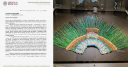 Difunden carta donde AMLO pide a Austria el penacho de Moctezuma