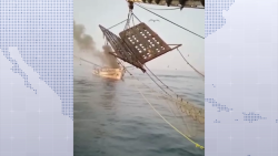Se incendia barco mazatleco en Chiapas
