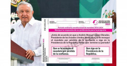 AMLO repunta a 57% de aprobación a una semana de la consulta de revocación