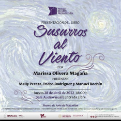 Presentarán el poemario "Susurros al viento", de Marissa Olivera