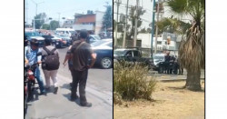 Exhiben pelea entre policías municipales y estatales en el Edomex