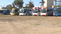 Al 80% de ocupación estacionamientos de camiones charteros