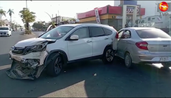 Choque en el centro de Mazatlán