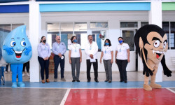 Alcalde lleva Feria del Agua a escuelas de la ciudad