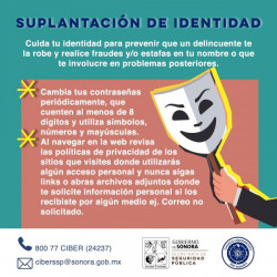 En alerta Sonora por suplantación de identidad