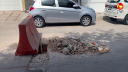 ¡Precaución! Señalización en la calle Río Presidio