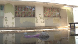 No tiene clases por tener drenaje colapsado en primaria de Obregón