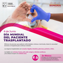 La Secretaría de Salud invita a decir "sí" a la donación altruista de órganos y tejidos