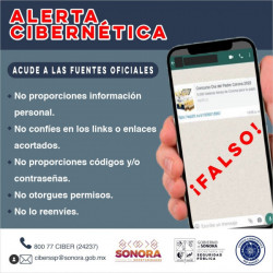 Alerta Unidad Cibernética a usuarios por enlace virulento que circula a través de WhatsApp