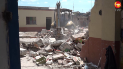 Derrumban escuela Sixto Osuna en Villa Unión