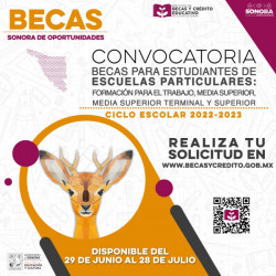 Disponible convocatoria de becas para escuelas particulares