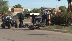 Chocan dos motociclistas en Santa Teresa