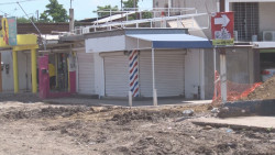 Cierran locales comerciales que se ubican en el tramo de reparación por la Obregón