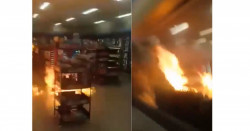 "Pura gente del señor Mencho", gritan sicarios tras incendiar tienda  (video)