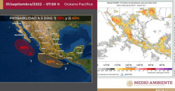 Se vienen lluvias con rayos y muy probablemente se forman dos tormentas