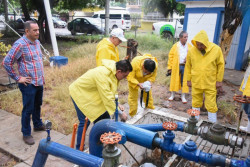 Sin riesgo a la población y controlada la fuga de cloro gas que se registro en la planta potabilizadora del 5 de Mayo