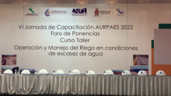 Inauguran Capacitación de Operación de Manejo de Riego en condiciones de escacez de agua impartido por AURPAES
